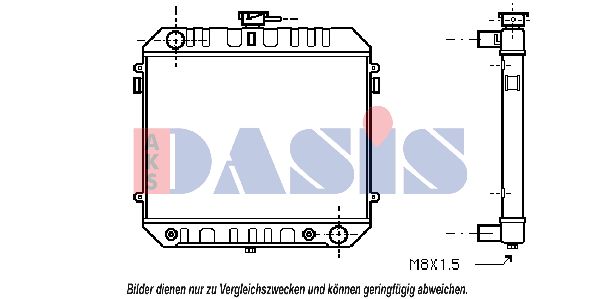 AKS DASIS Jäähdytin,moottorin jäähdytys 151470N